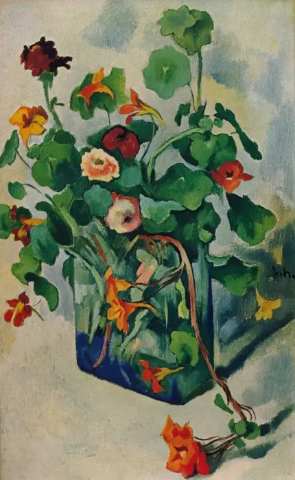 Framed Print : Glass With Cress, c1915. Artist: Heinrich Nauen Framed Print : Glass With Cress, c1915. Artist: Heinrich Nauen