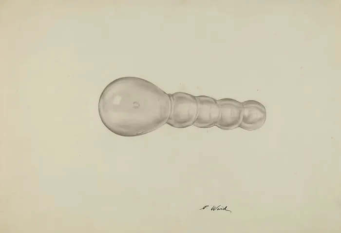 Framed Print : Glass Darning Ball, c. 1941. Creator: Paul Ward Framed Print : Glass Darning Ball, c. 1941. Creator: Paul Ward