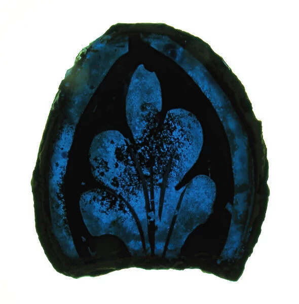 Glass Fragment, European, 13th century. Creator: Unknown