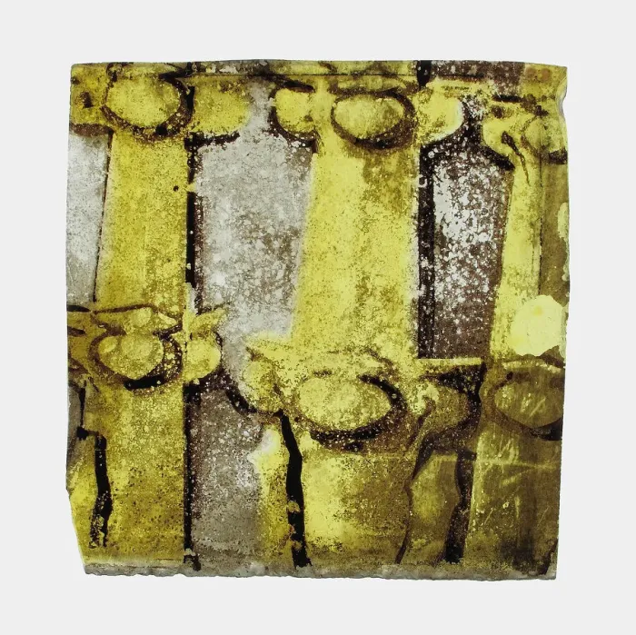 Framed Print : Glass Fragment, European, 15th century. Creator: Unknown Framed Print : Glass Fragment, European, 15th century. Creator: Unknown