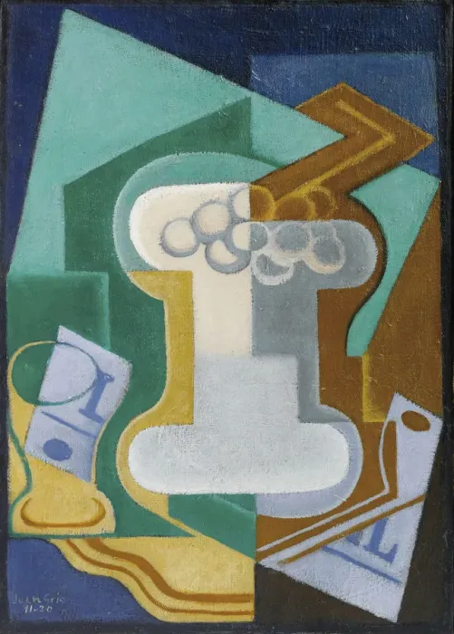 Framed Print : Glass and fruits, 1920 Framed Print : Glass and fruits, 1920