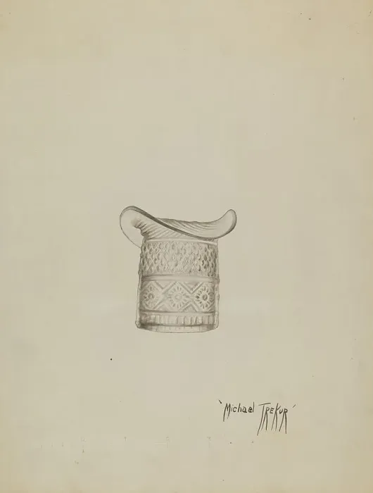 Framed Print : Glass Hat, c. 1936. Creator: Michael Trekur Framed Print : Glass Hat, c. 1936. Creator: Michael Trekur