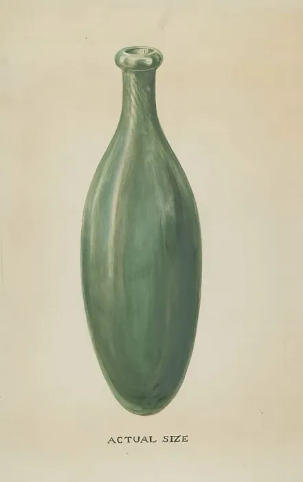 Framed Print : Glass Nursing Bottle, c. 1936. Creators: Hebilly West, Pauline Fish Framed Print : Glass Nursing Bottle, c. 1936. Creators: Hebilly West, Pauline Fish