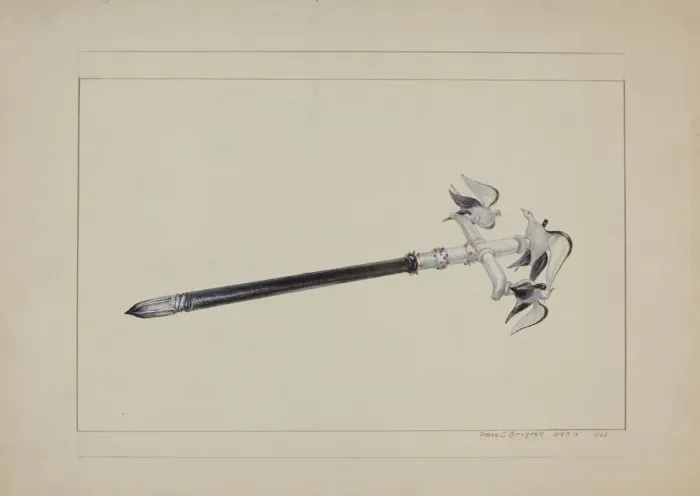 Framed Print : Glass Pen, 1935 / 1942. Creator: Amos C. Brinton Framed Print : Glass Pen, 1935 / 1942. Creator: Amos C. Brinton
