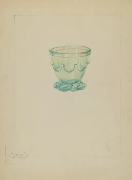 Framed Print : Glass Sugar Bowl, 1935 / 1942. Creator: Michael J. Miceli Framed Print : Glass Sugar Bowl, 1935 / 1942. Creator: Michael J. Miceli