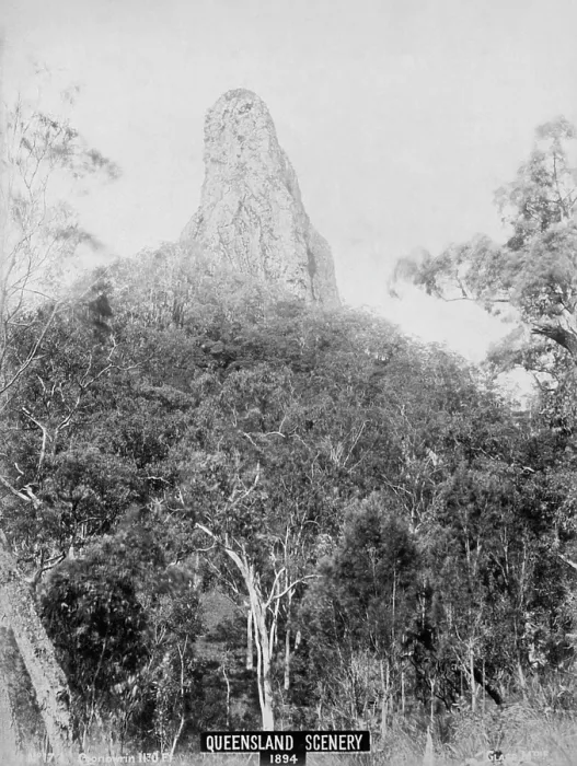 Framed Print : Glasshouse Mountains, Coonowrin 2, 1894. Creator: Unknown Framed Print : Glasshouse Mountains, Coonowrin 2, 1894. Creator: Unknown
