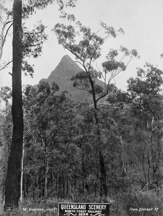 Framed Print : Glasshouse Mountains, Mount Beerwah, 1894. Creator: Unknown Framed Print : Glasshouse Mountains, Mount Beerwah, 1894. Creator: Unknown