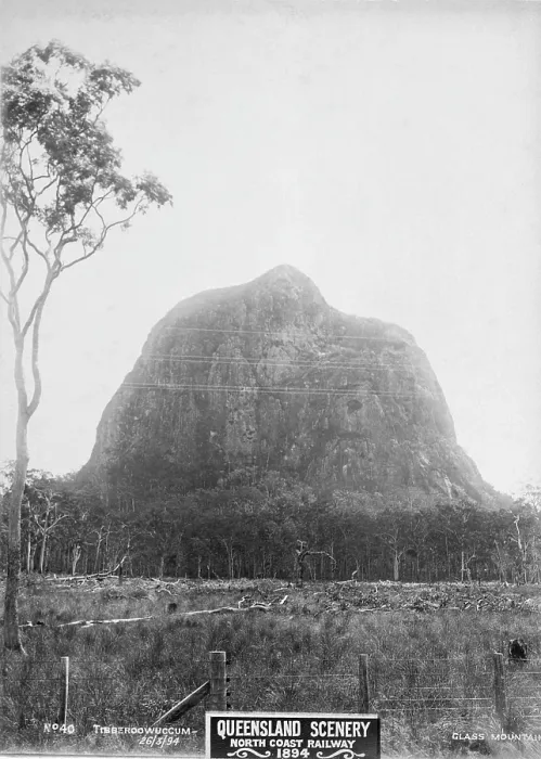 Framed Print : Glasshouse Mountains, Tibberoowuccum, 1894. Creator: Unknown Framed Print : Glasshouse Mountains, Tibberoowuccum, 1894. Creator: Unknown