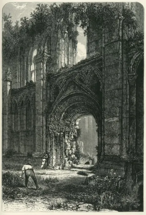 Framed Print : Glastonbury Abbey, c1870 Framed Print : Glastonbury Abbey, c1870