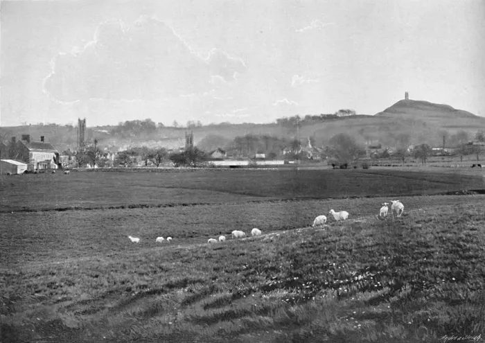 Framed Print : Glastonbury and the Tor, c1896. Artist: Walter Tully Framed Print : Glastonbury and the Tor, c1896. Artist: Walter Tully