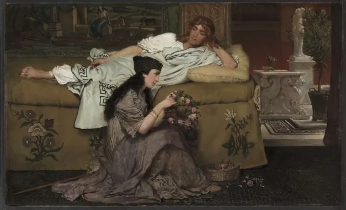 Framed Print : Glaucus and Nydia, 1867. Creator: Lawrence Alma-Tadema (British, 1836-1912) Framed Print : Glaucus and Nydia, 1867. Creator: Lawrence Alma-Tadema (British, 1836-1912)