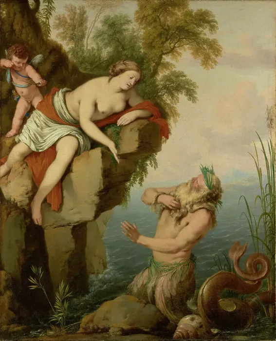 Framed Print : Glaucus and Scylla, about 1640-1644. Creator: Laurent de la Hyre Framed Print : Glaucus and Scylla, about 1640-1644. Creator: Laurent de la Hyre