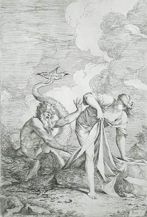 Framed Print : Glaucus and Scylla, c1661. Creator: Salvator Rosa