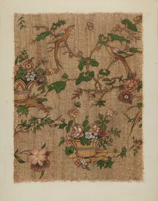 Framed Print : Glazed Chintz, c. 1937. Creator: Grace Halpin Framed Print : Glazed Chintz, c. 1937. Creator: Grace Halpin