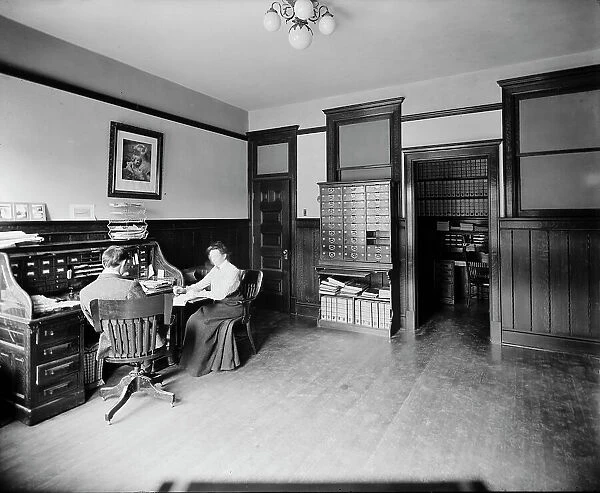 Glazier Stove Company, secretary's room, Chelsea, Mich. between 1900 and 1910. Creator: William H. Jackson