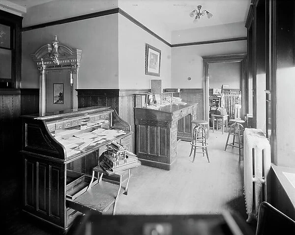 Glazier Stove Company, treasurer's room, Chelsea, Mich. between 1900 and 1910. Creator: William H. Jackson