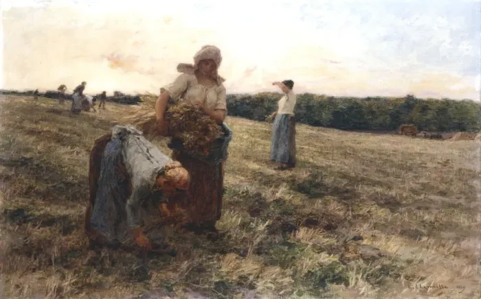 Framed Print : Gleaners at Sunset, 1889. Artist: Leon-Augustin Lhermitte Framed Print : Gleaners at Sunset, 1889. Artist: Leon-Augustin Lhermitte