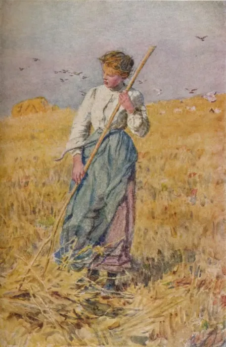 Framed Print : Gleaning Oats, France, c1900. Artist: Lionel Percy Smythe Framed Print : Gleaning Oats, France, c1900. Artist: Lionel Percy Smythe