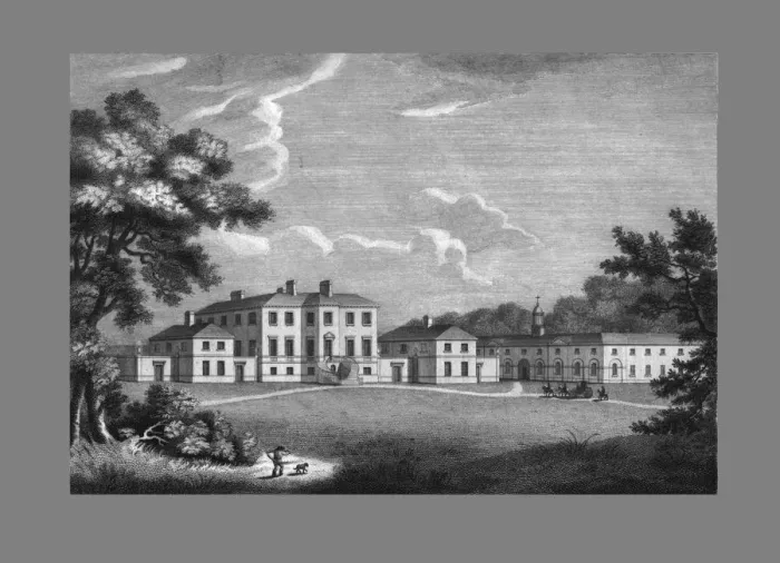 Framed Print : Gledstone House, 1804. Creator: William Skelton Framed Print : Gledstone House, 1804. Creator: William Skelton