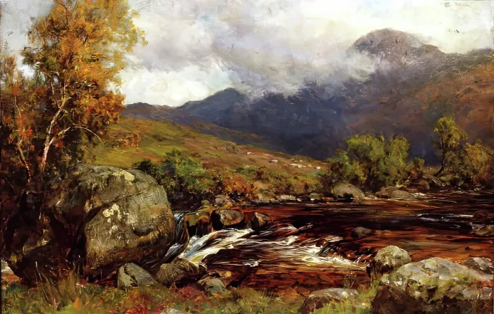 Framed Print : Glen Clova, 1875-1899. Creator: Alexander Coutts Fraser Framed Print : Glen Clova, 1875-1899. Creator: Alexander Coutts Fraser