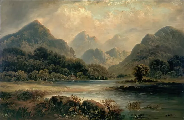 Framed Print : Glencoe, 1825-1829. Creator: Hugh William Williams Framed Print : Glencoe, 1825-1829. Creator: Hugh William Williams