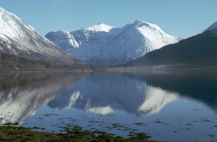 Framed Print : Glencoe peaks in February Framed Print : Glencoe peaks in February
