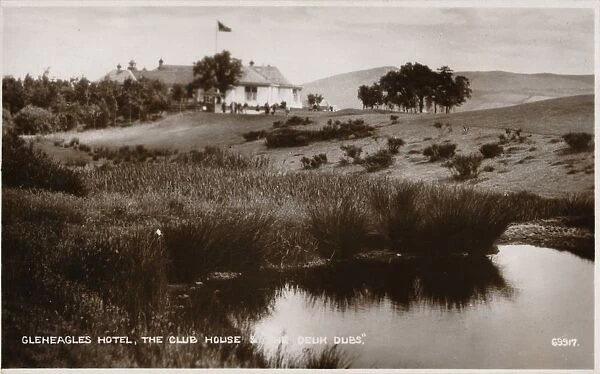 Gleneagles Hotel, The Club House & The Deuk Dubs, c1930