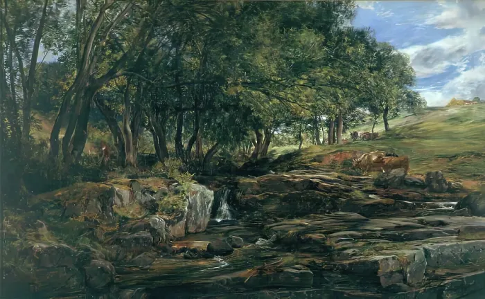 Framed Print : At Glenfalloch, c1850-1890. Creator: Alexander Fraser the Younger Framed Print : At Glenfalloch, c1850-1890. Creator: Alexander Fraser the Younger