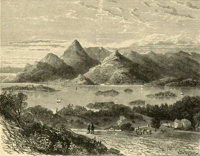 Framed Print : Glengariff Harbour and Bantry Bay from the Eccles Hotel, 1898. Creator: Unknown