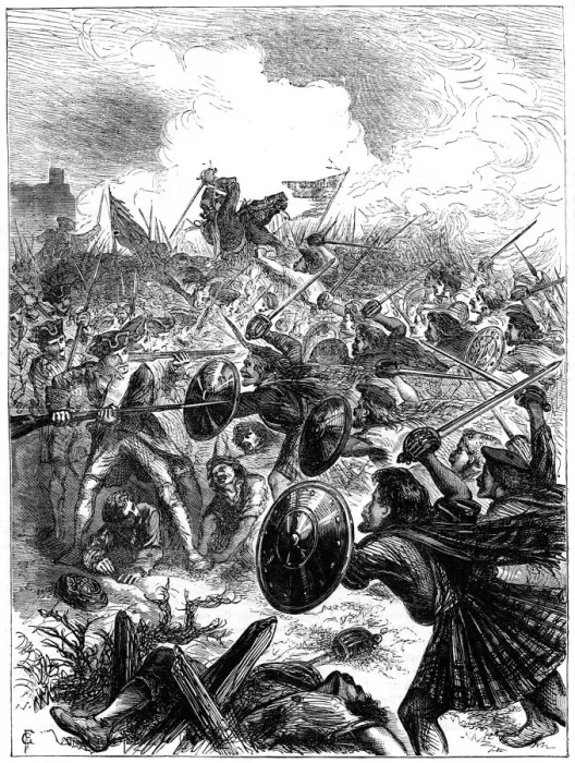 Framed Print : Glengarrys charge, 18th century (19th century) Framed Print : Glengarrys charge, 18th century (19th century)