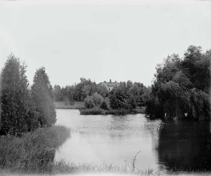 Framed Print : Glenn Ellynn (i.e. Glen Ellyn), Ill. a suburban residence, between 1880 and 1899. Creator: Unknown Framed Print : Glenn Ellynn (i.e. Glen Ellyn), Ill. a suburban residence, between 1880 and 1899. Creator: Unknown