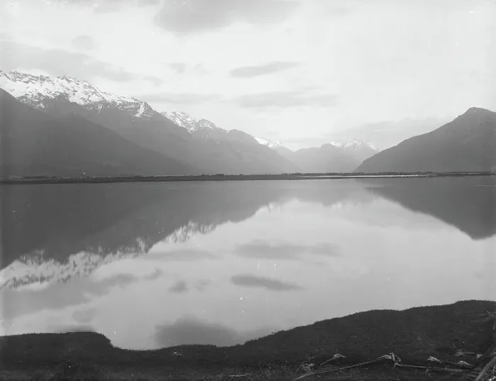 Framed Print : From Glenorchy, Lake Wakatipu, 1886. Creator: Burton Brothers Framed Print : From Glenorchy, Lake Wakatipu, 1886. Creator: Burton Brothers