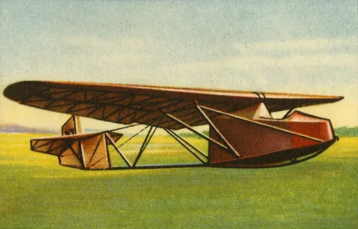 Framed Print : Glider with tubular steel lattice fuselage, 1932. Creator: Unknown Framed Print : Glider with tubular steel lattice fuselage, 1932. Creator: Unknown