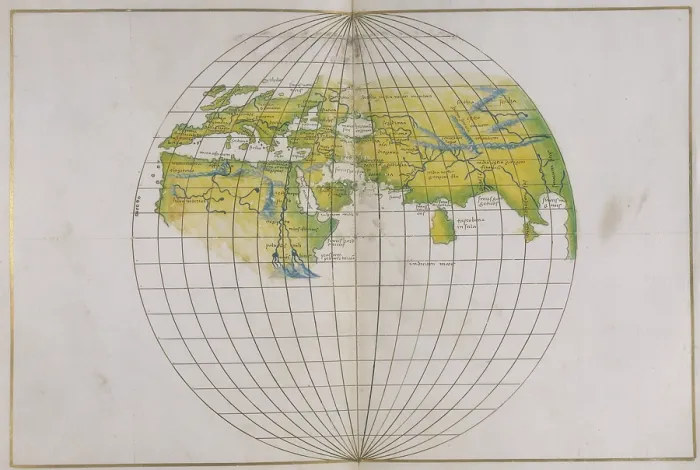 Framed Print : Global map, 1540. Creator: Battista Agnese Framed Print : Global map, 1540. Creator: Battista Agnese