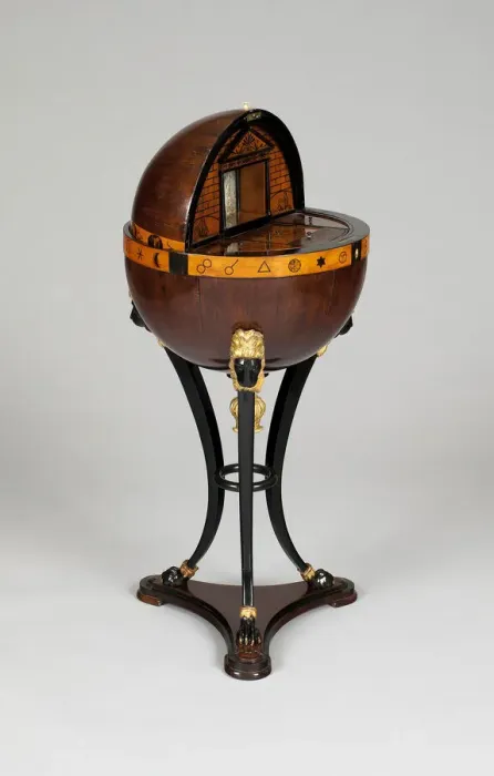 Framed Print : Globe-Shaped Work Table, Vienna, c. 1820. Creator: Unknown Framed Print : Globe-Shaped Work Table, Vienna, c. 1820. Creator: Unknown