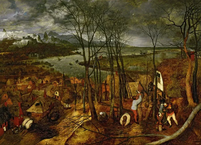 Framed Print : The Gloomy Day (Early Spring), 1565. Artist: Bruegel (Brueghel), Pieter, the Elder (ca 1525-1569) Framed Print : The Gloomy Day (Early Spring), 1565. Artist: Bruegel (Brueghel), Pieter, the Elder (ca 1525-1569)