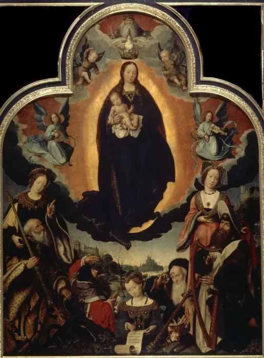 Framed Print : The Glorification of the Virgin, 1524. Artist: Jan Provoost Framed Print : The Glorification of the Virgin, 1524. Artist: Jan Provoost