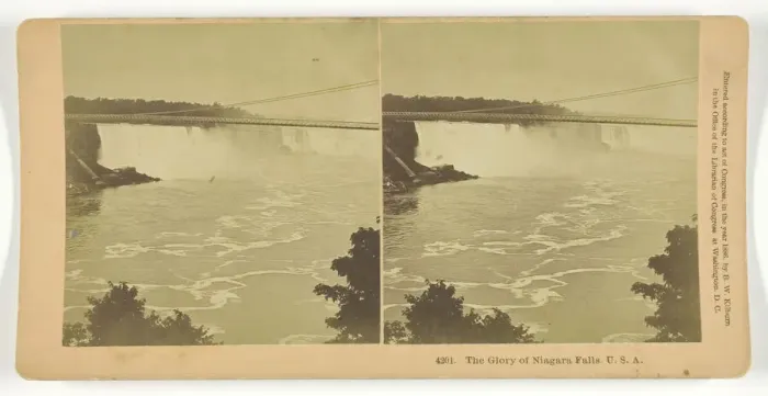 Framed Print : The Glory of Niagara Falls, U. S. A. 1886. Creator: BW Kilburn Framed Print : The Glory of Niagara Falls, U. S. A. 1886. Creator: BW Kilburn