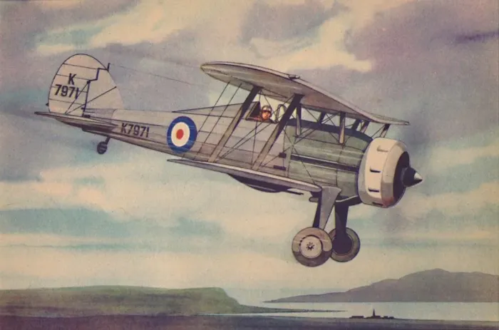 Framed Print : Gloster Gladiator Fighter Biplane, c1944. Creator: Unknown Framed Print : Gloster Gladiator Fighter Biplane, c1944. Creator: Unknown