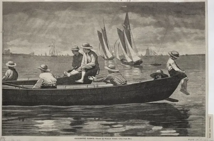 Framed Print : Gloucester Harbor, 1873. Creator: Winslow Homer (American, 1836-1910) Framed Print : Gloucester Harbor, 1873. Creator: Winslow Homer (American, 1836-1910)