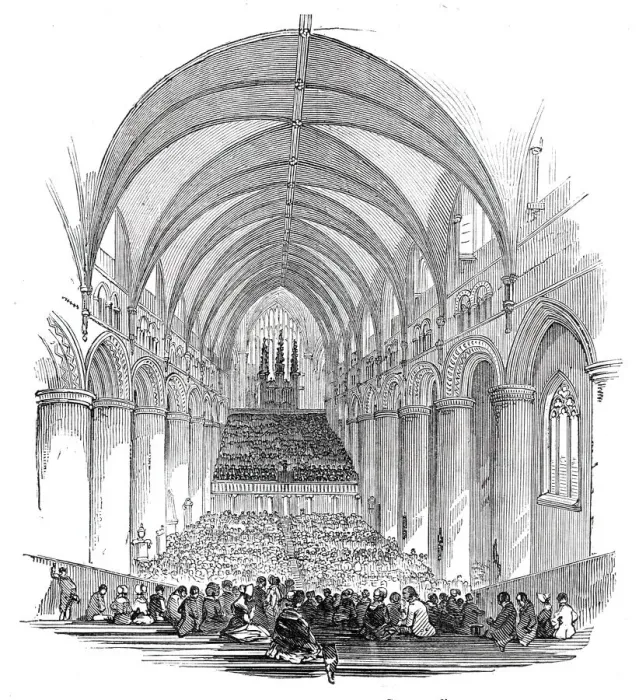 Framed Print : The Gloucester Musical Festival, 1844. Creator: Unknown Framed Print : The Gloucester Musical Festival, 1844. Creator: Unknown