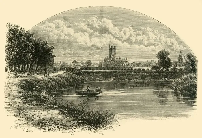 Framed Print : Gloucester, from the North-West, 1898. Creator: Unknown Framed Print : Gloucester, from the North-West, 1898. Creator: Unknown