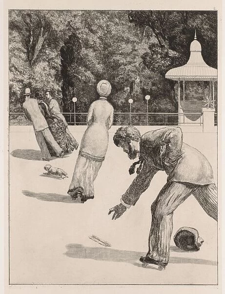 A Glove: The Action, 1880. Creator: Max Klinger (German, 1857-1920)
