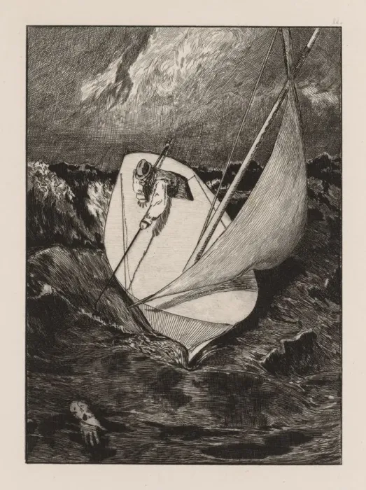 Framed Print : A Glove: The Rescue, 1880. Creator: Max Klinger (German, 1857-1920) Framed Print : A Glove: The Rescue, 1880. Creator: Max Klinger (German, 1857-1920)