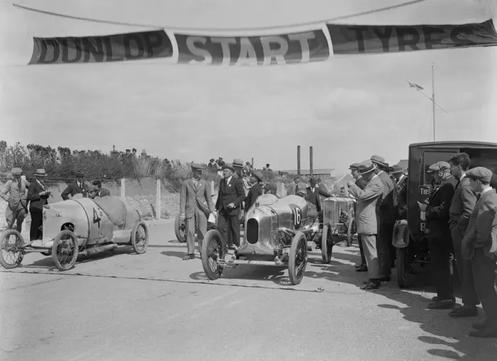 Framed Print : GN Silver Gnat of GL Hawkins and a Wolseley at the Southsea Speed Carnival, Hampshire Framed Print : GN Silver Gnat of GL Hawkins and a Wolseley at the Southsea Speed Carnival, Hampshire
