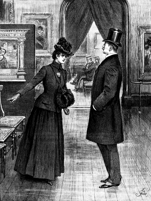 Framed Print : 'Go, and do not speak to me again!...Go, I say!', 1890. Creator: R. Taylor Framed Print : 'Go, and do not speak to me again!...Go, I say!', 1890. Creator: R. Taylor