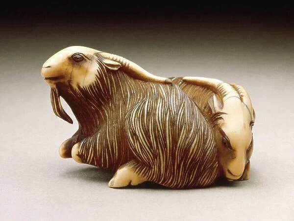 Goat Pair, early 19th century. Creator: Unknown