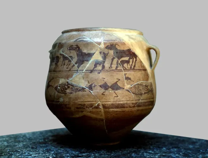 Framed Print : Goats vessel, from the necropolis of Cabecico del Tesoro in Verdolay (Murcia) Framed Print : Goats vessel, from the necropolis of Cabecico del Tesoro in Verdolay (Murcia)