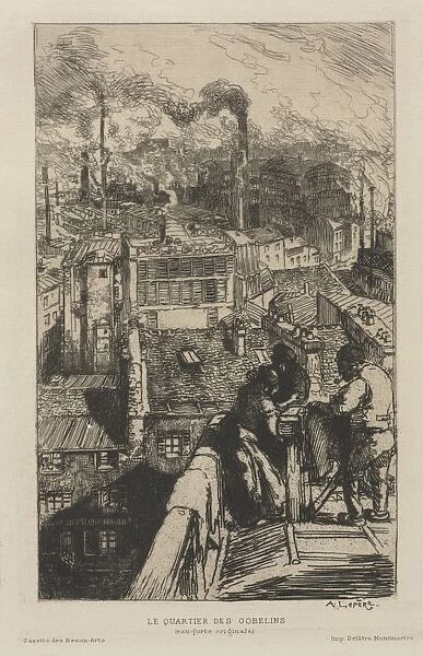 The Gobelin Quarter, 1893. Creator: Auguste Louis Lepere (French, 1849-1918)