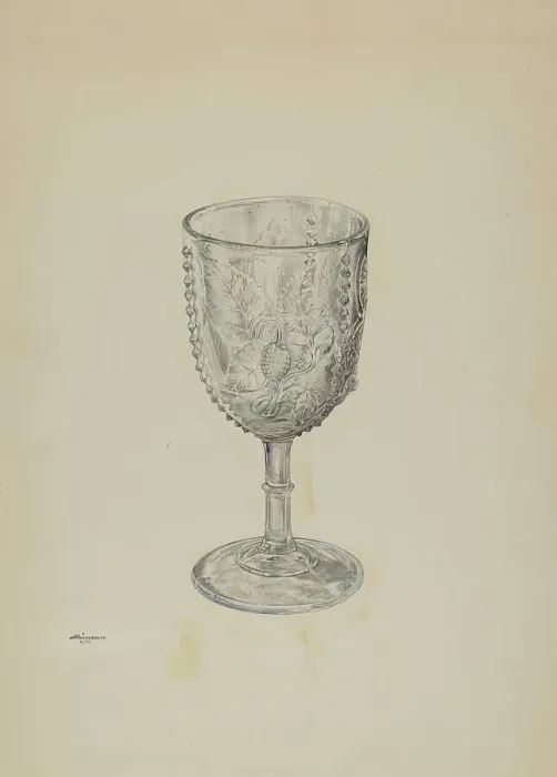 Framed Print : Goblet, 1939. Creator: Ralph Atkinson Framed Print : Goblet, 1939. Creator: Ralph Atkinson
